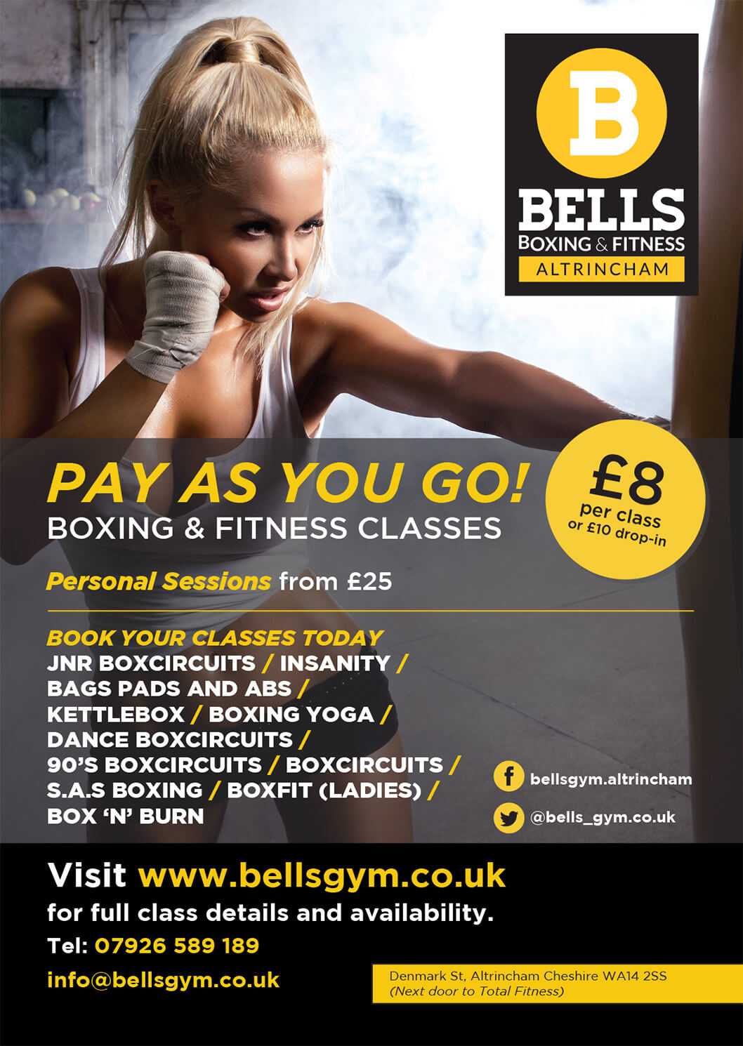 A3 Bells Gym Poster