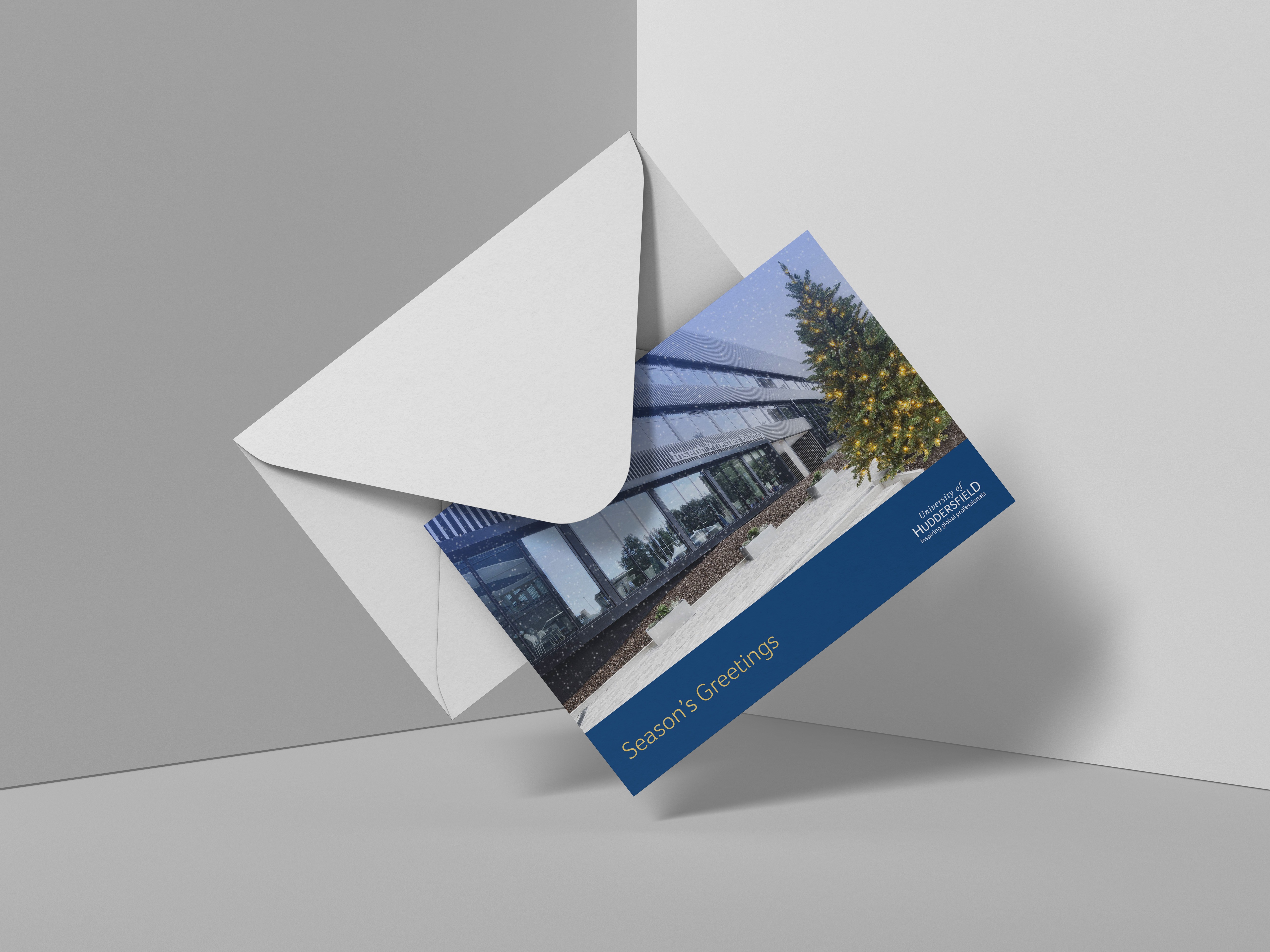 Hudds Uni PSD Greeting Card Mockup