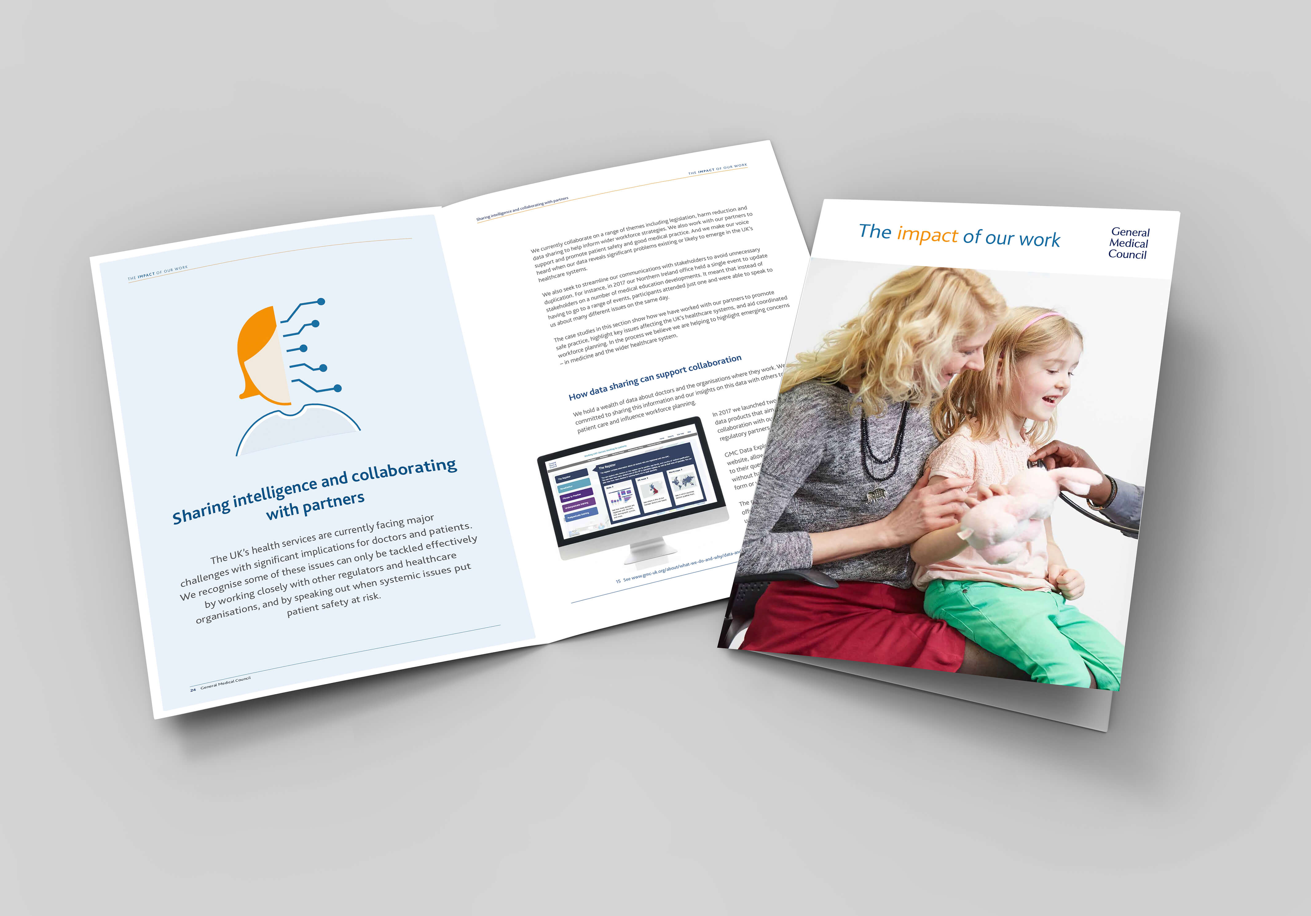 A3 A4 A5 half-fold or by-fold brochure blank white template for mock up and presentation design. 3d illustration.