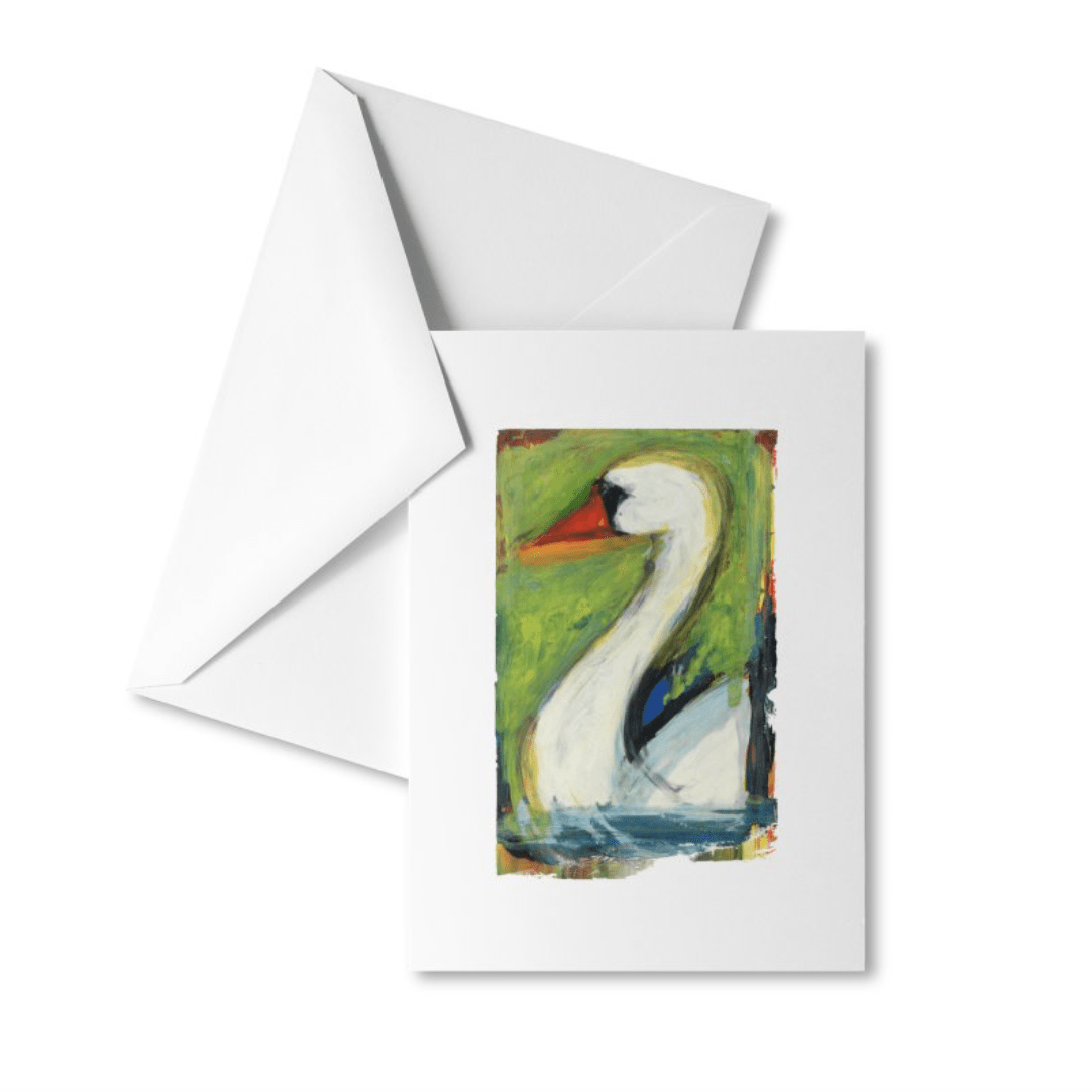 Swan Greeting Card